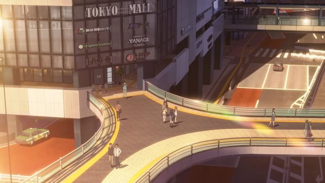 Pedestrian Bridge at South Exit of Station